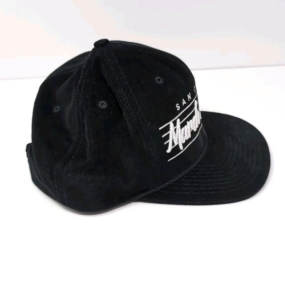 San Diego March and Ash Logo Snap Back Hat Cap Black Corduroy Adjustable NEW NWT - Picture 6 of 14